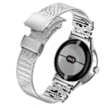 Pikkukuva 3 / 7: Ruostumattomasta teräksestä valmistettu kellonranneke Google Pixel Watch1/2:lle Musta