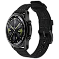 Miniatyrbild 3 av 3: Vävd Canvas Quick Release Klockarmband för Huawei GT4 Svart 22 mm