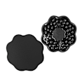 Miniatyrbillede 3 af 3: Sømløse Petal Nipple Covers - Tynde, 2 par Sort