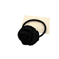 Miniatyrbillede 1 af 6: Rose hårslips Sort