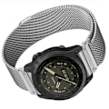 Miniatyrbild 2 av 4: Snabbkoppling Milanese Metal Watch Strap för Garmin Fenix 7X Pro/Fenix 58 Silver 22 mm