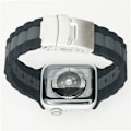 Miniatyrbillede 3 af 3: Tofarvet silikone urrem til Apple Watch Series 1-7 & SE Sort+grå