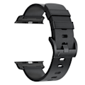 Pikkukuva 4 / 8: Horween nahkarannekello Apple Watchille 42/44/46/49mm - Tummanruskea Musta