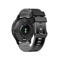 Miniatyrbillede 2 af 4: Silikone urrem til Garmin Venu2/2S/SP/2plus Sort+grå