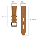Miniatyrbillede 2 af 5: Armbånd i ægte læder Garmin Vivoactive3 / Vivoactive 3 Music / Venu / Venu 2 Plus / Venu Sq, Huami Amazfit GTS 2E / GTS Lysebrun