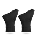 Miniatyrbillede 3 af 7: Tommelfingerhandsker, håndledsstøtte, fingerløse handsker 1 par Sort L