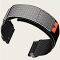 Miniatyrbild 2 av 4: 26 mm nylon klockarmband för Garmin Fenix 8/7X Pro/5X/6X Grå