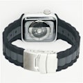 Miniatyrbillede 2 af 3: Tofarvet silikone urrem til Apple Watch Series 1-7 & SE Sort+grå
