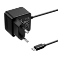 Miniatyrbild 1 av 5: USB wall charger, fixed Micro USB cable, 1 m, black