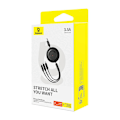Miniatyrbillede 8 af 10: Hurtigopladningskabel 3-i-1 Baseus Free2Draw, USB til micro USB+USB-C+Lightning, 3,5A, 1,1m (sort)