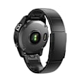Miniatyrbillede 2 af 5: Hurtigudløser Titanium Urrem til Garmin Fenix 7X 6X Pro 5X Plus Sort 26 mm
