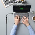 Pikkukuva 4 / 11: 140W DC - USB-C -sovitin: Lenovo neliökärki (naaras) - Type-C (uros) digitaalinäytöllä