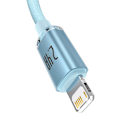 Pikkukuva 5 / 10: Kabel USB do iP Baseus Crystal Shine, 2.4A, 1.2m (niebieski)