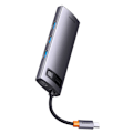 Pikkukuva 5 / 11: Keskitin 6in1 Baseus StarJoy -sarja, USB-C - 3x USB 3.0 + HDMI + USB-C PD + RJ45
