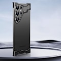 Miniatyrbild 2 av 6: Unikt metallramsfodral + linsskydd för Samsung S24