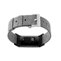 Miniatyrbild 3 av 3: Klockarmband i canvasnylon för Fitbit Charge 3 Grå