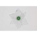 Miniatyrbild 3 av 5: Julrosor konstgjorda blommor juldekoration 12-pack Vit/silver