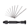 Miniatyrbillede 1 af 6: Håndboremaskine med 10 forskellige bits Sort 0.8-3.0 mm
