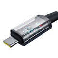 Miniatyrbillede 6 af 10: Hurtigopladningskabel Baseus Crystal Shine USB-C til USB-C 100W, 1,5m, 20Gb (sort)