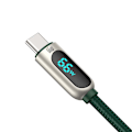 Miniatyrbild 5 av 7: Baseus Displaykabel USB till Type-C, 66W, 2m (grön)