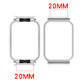 Pikkukuva 3 / 3: Metallikehys Xiaomi Band 9 Prolle - 20 mm Hopea