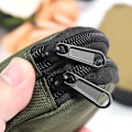 Miniatyrbillede 4 af 4: Canvas Bluetooth Øretelefon Etui - Kompakt Camouflage Pose Grøn