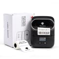 Miniatyrbillede 4 af 4: Bluetooth termisk etiketprinter til stregkode, pris og smykkemærkater — 203dpi 20-50mm 1200mAh kompatibel med iOS Android Windows Mac Linux Black Black