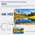 Miniatyrbillede 8 af 8: INF USB-C til HDMI-kabel 4K (2 meter) Hvid