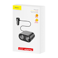 Miniatyrbild 7 av 11: Baseus Lighter socket splitter 2xUSB 3,1A 100W (svart)