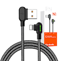 Pikkukuva 5 / 5: USB-Lightning-kaapeli, Mcdodo CA-4673, kulma, 1,8 m (musta)