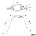 Miniatyrbillede 3 af 3: Urrem til Apple Watch Grå+sølv 42/44/45 mm