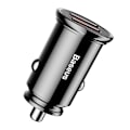 Miniatyrbild 4 av 11: Baseus Circular 2xUSB QC3.0 5A 30W billaddare (svart)