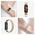 Miniatyrbillede 3 af 5: Nylon urrem til Xiaomi 8/9/10 Abrikos