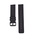 Miniatyrbild 2 av 3: Svart klockarmband i canvas med svart spänne 20 mm