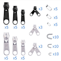 Miniatyrbillede 2 af 4: 87 stk. Sort Nylon Lynlås Sæt #3, #5, #8 - Alsidigt Reparationssæt