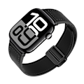 Miniatyrbillede 1 af 4: Rem i ægte læder til Apple Watch Sort S