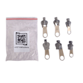 Miniatyrbild 4 av 4: Fix A Zipper (6-pack) - Dragkedja Reparationssats Silver