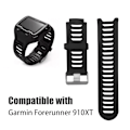 Miniatyrbillede 5 af 5: INF Urrem silikone Garmin Forerunner 910XT Sort