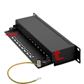 Miniatyrbild 3 av 6: CAT 6 10-tums (25,4 cm) kopplingspanel, 12 portar