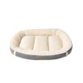 Pikkukuva 1 / 4: Mokkanahka Flanelli Nest Dog Bed Lemmikkien petimatto Harmaa XL