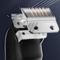 Pikkukuva 8 / 8: LED Gun Silver -hiustenleikkuri + nenätrimmeri, 3-osainen setti