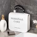 Miniatyrbillede 2 af 4: Kvadratisk toilettaske til rejser Hvid