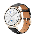 Miniatyrbillede 1 af 3: Urrem i læder til Huawei Watch GT5 - 18MM Sort + guld