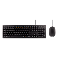 Miniatyrbild 2 av 7: Keyboard kit with mouse, PAN Nordic layout, USB, black