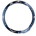 Pikkukuva 2 / 3: Tyylikäs sininen kehys Garmin Fenix 6X -kelloon - valkoiset yksityiskohdat