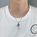 Miniatyrbillede 4 af 4: Sjov Doodle halskæde Sølv