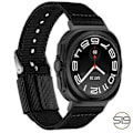 Miniatyrbild 2 av 3: Klockarmband i Nylon för Samsung Watch 7 Ultra 22 mm Svart