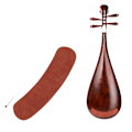 Miniatyrbild 1 av 4: Halvmåneformad Anti-Slip Pad för Pipa Instrument
