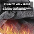 Miniatyrbild 3 av 6: Varma vinterhandskar med touch - skidhandskar, termohandskar Grå S