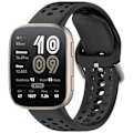 Miniatyrbillede 4 af 4: Stilfuld silikonerem til Amazfit Bip6 (A2435) Sort